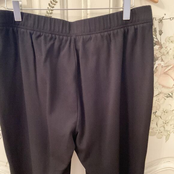 Talbots Pants Women's 1X Black Ankle Ponte Pull On Side Zip - Picture 9 of 15